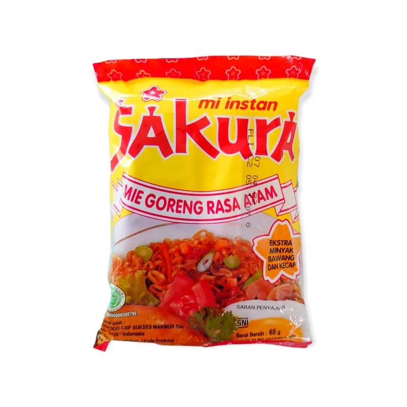 Sakura Mie Instant Goreng Rasa Ayam 65 G 0
