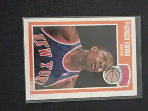 1989-90 Fleer #100 Patrick Ewing Knicks