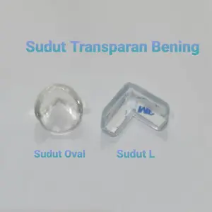 Pelindung Sudut Meja Transparan Per Pc ( Sudut Oval/Sudut L)