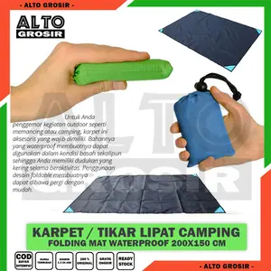 Tikar piknik lipat Tamasya Tikar piknik Waterproof - tikar microsateen