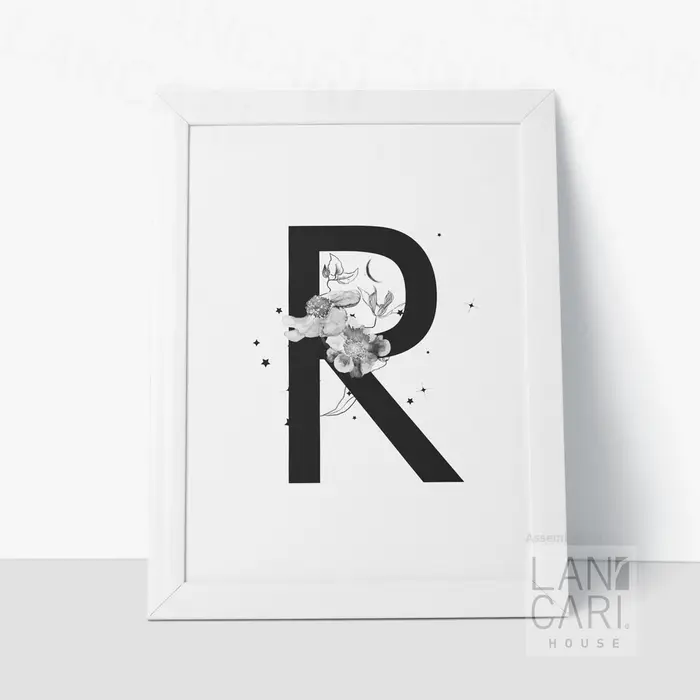 Gambar Inisial Frame R Dekorasi Nama Wedding Name Sign Flowers Hiasan Bingkai - Putih dari LANCARI Kota Administrasi Jakarta Pusat 5 Tokopedia