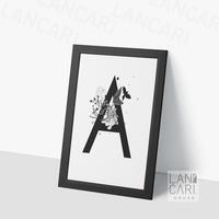 Gambar Inisial Frame A Dekorasi Nama Ulang Tahun Name Sign BNW Hiasan Bingkai - Hitam dari LANCARI Kota Administrasi Jakarta Pusat 3 Tokopedia
