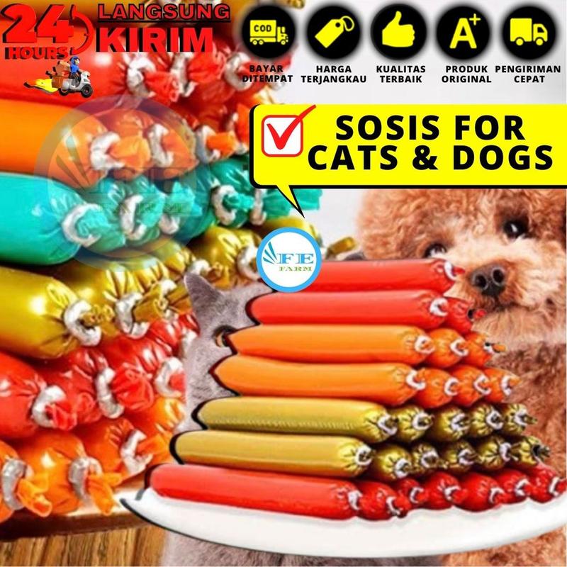 Snack Anjing Kucing Rasa Sosis Daging Ayam Bebak Sapi Cemilan Pet 1