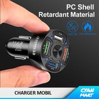 Gambar Charger Mobil Adaptor Car Charger 4 USB Quick Power 3.0 Fast Charging - BK358 - HITAM dari CyanMart Kota Administrasi Jakarta Barat 4 Tokopedia