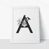 Gambar Inisial Frame A Dekorasi Nama Ulang Tahun Name Sign BNW Hiasan Bingkai - Hitam dari LANCARI Kota Administrasi Jakarta Pusat 2 Tokopedia