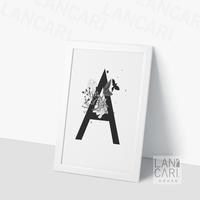 Gambar Inisial Frame A Dekorasi Nama Ulang Tahun Name Sign BNW Hiasan Bingkai - Hitam dari LANCARI Kota Administrasi Jakarta Pusat 4 Tokopedia