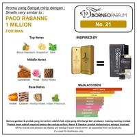 Gambar BORNEO PARFUM No. 21 1 MILLION - Parfum Pria - 30ml dari Borneo Parfum Kota Balikpapan 2 Tokopedia