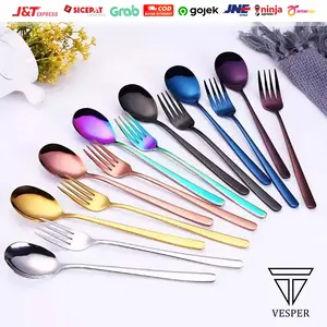 Sendok garpu korea stainless / sujeo set / sendok makan korea