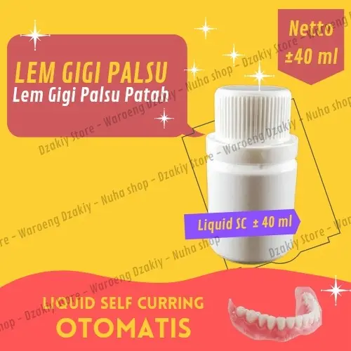Lem Gigi Palsu Lem Gigi Patah Tahan Lama Gigi Permanen Lem Gusi Palsu