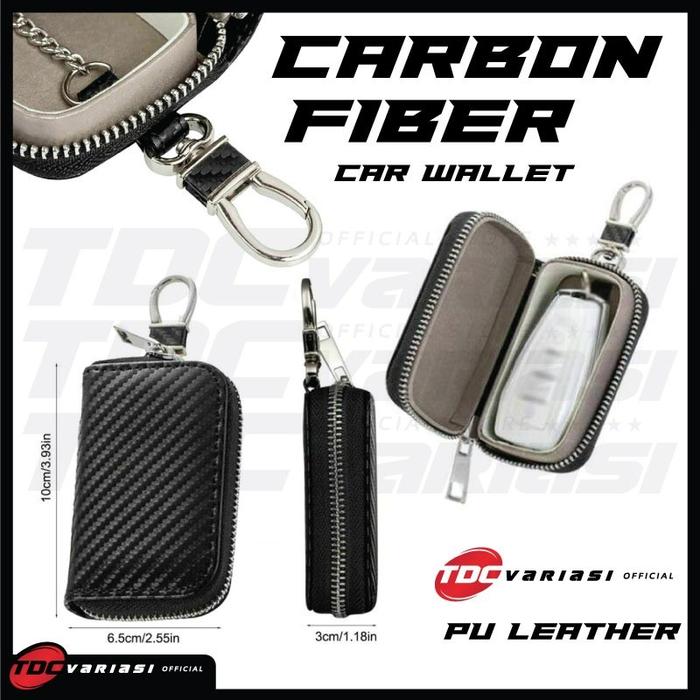 Gambar Dompet STNK Gantungan Kunci Mobil Kulit Carbon dari Durable Indonesia Kota Tangerang Tokopedia