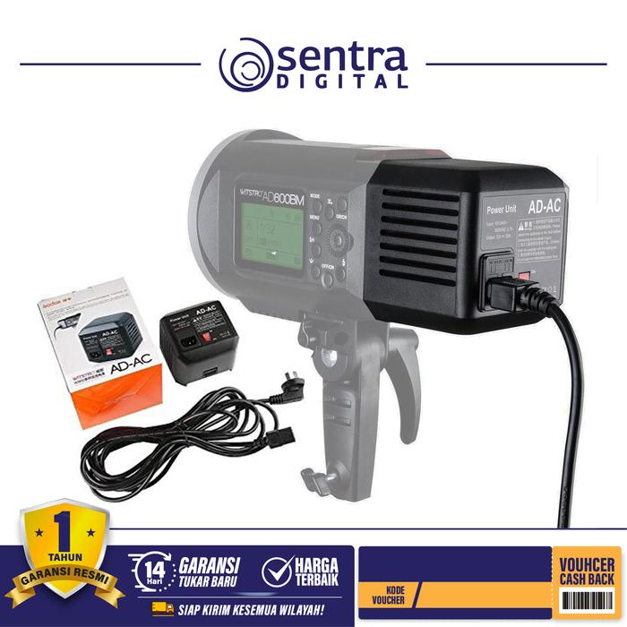 Gambar Godox AC Adapter AD-AC for AD600/ SL60B dari Sentra Digital Kota Surabaya Tokopedia