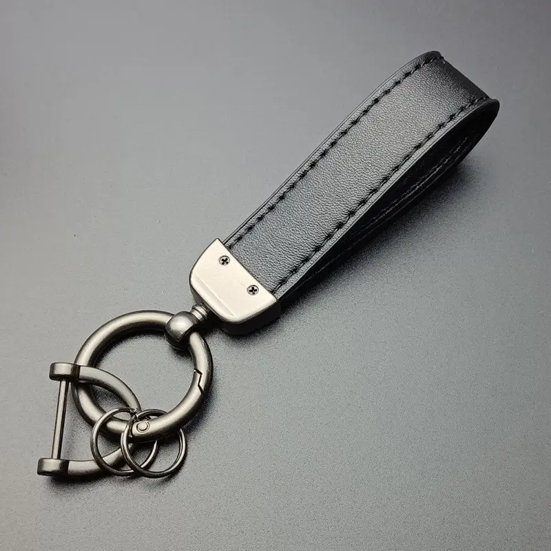 Premium Leather Key Chain Gantungan Kunci Mobil Motor Key POLOS 4