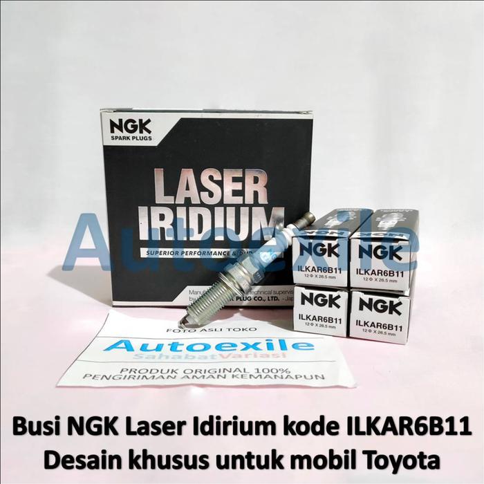 Gambar Busi Mobil NGK LASER IRIDIUM Upgrade ILKAR6B11 Platinum Special Toyota dari Autoexile Kota Medan Tokopedia