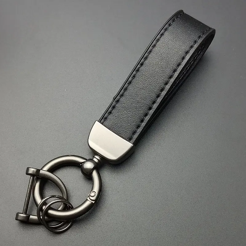 Premium Leather Key Chain Gantungan Kunci Mobil Motor Key POLOS 5