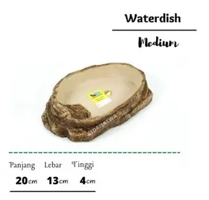 Waterdish Medium Tempat Minum Reptile, Gecko Dll