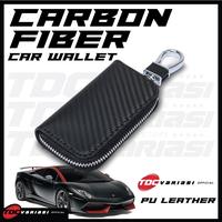 Gambar Dompet STNK Gantungan Kunci Mobil Kulit Carbon dari Durable Indonesia Kota Tangerang 3 Tokopedia