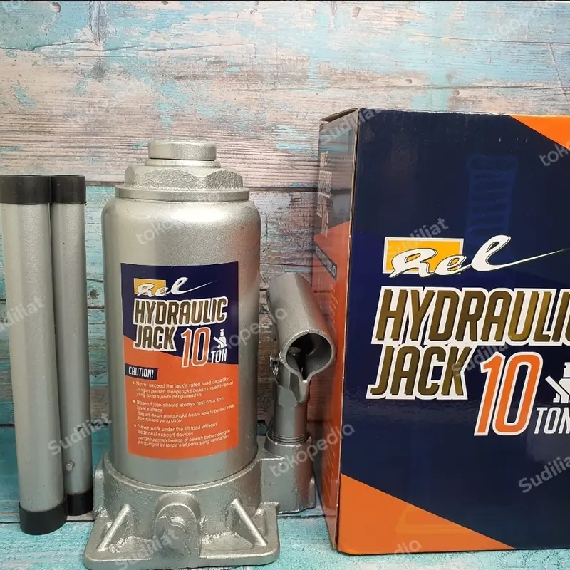 DONGKRAK BOTOL HIDROLIK / HYDRAULIC JACK 10 TON - REL 1