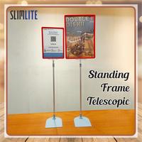 Gambar Standing Frame Telescopic - Stand Frame Portable / Frame Display Promo - A4 dari SLIMLITE Kota Surabaya 1 Tokopedia