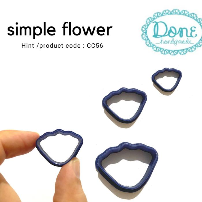 Gambar Simple flower cutter bunga cutter clay fondant cetakan bunga CC56 - S dari Done Handymade Kota Administrasi Jakarta Barat Tokopedia