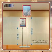 Gambar Standing Frame Telescopic - Stand Frame Portable / Frame Display Promo - A4 dari SLIMLITE Kota Surabaya 2 Tokopedia