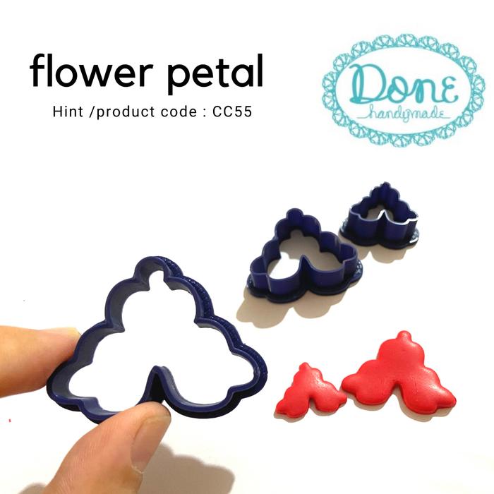 Gambar Triangle flower cookie cutter accesories alat clay alat fondant CC55 - S dari Done Handymade Kota Administrasi Jakarta Barat Tokopedia