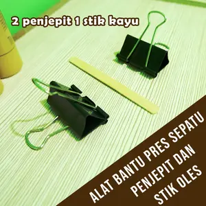Paket Alat penjepit pres sepatu dan stik oles