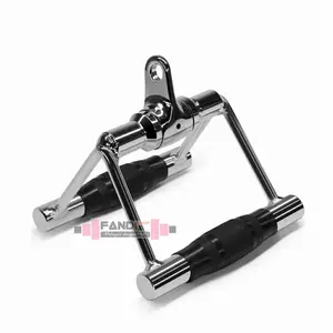 V Bar Handle Gym Pull Back - Pegangan Alat Fitness - Grip Karet Rubber