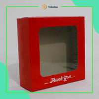Gambar (ISI 100) Tokodus TKI - Kardus Box Kotak Packing Kue Cake Merah 22x22x7cm Duplex Laminasi Tokodus Warna Merah dari Tokodus TKI Kab. Bandung 4 Tokopedia