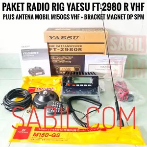 PAKET RADIO RIG YAESU FT2980 FT-2980R PLUS ANTENA MOBIL DAN BRACKET