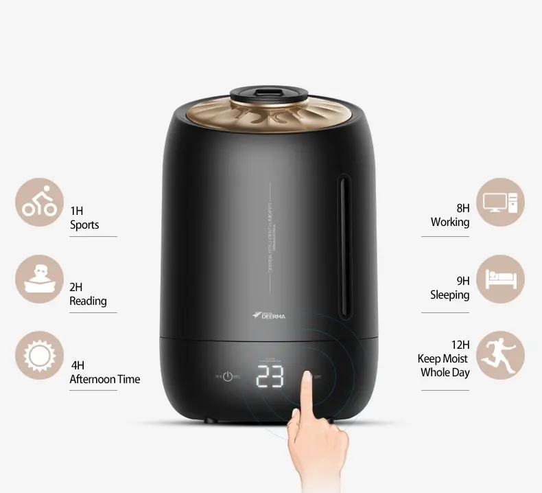 Deerma F-600S Air Humidifier Ultrasonic 5L Black Touch Screen 3