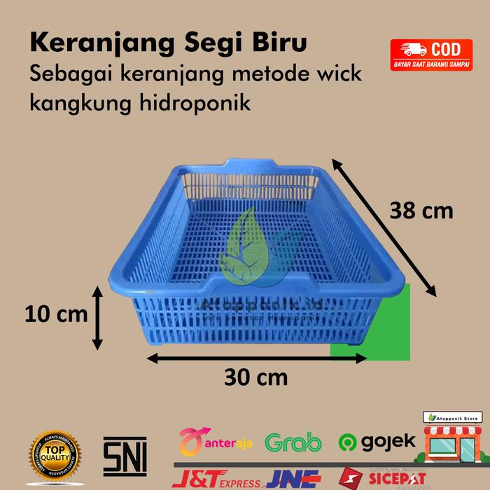 Gambar keranjang kangkung hidroponik dari Atapponik Store Kota Surabaya Tokopedia