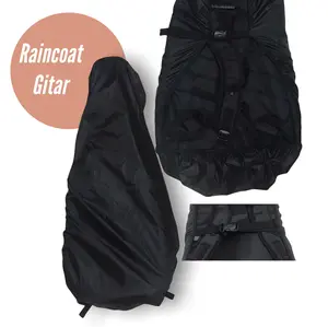 Zorc - Jas Hujan Alat Musik | Raincoat Gitar | Keyboard | Gunbag Black