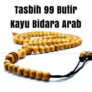 Tasbih Kayu Bidara Arab Asli Alam Tasbih Kayu 99 Butir