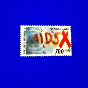 Perangko/Prangko INDONESIA. Hari AIDS Sedunia 1997.