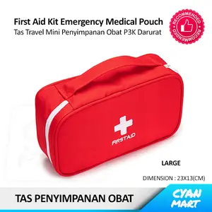 Kotak Obat Tas P3K First Aid Kit Medicine Emergency Travel Pouch