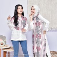 Gambar KI Kemeja Atasan Blouse Top Tenun Wanita Ciara Lea Pink Hitam - Hitam, 4 dari KainIndonesiaco Kota Administrasi Jakarta Timur 1 Tokopedia