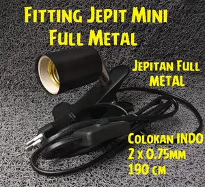 Paket Fitting Jepit Reptile   Halogen UVA UVB 3.0
