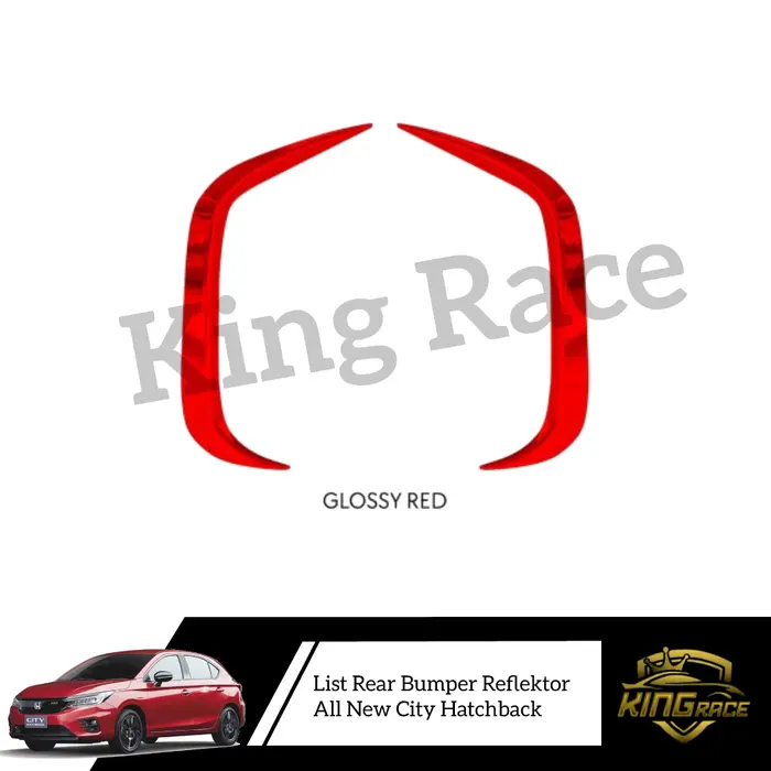 Gambar List Rear Bumper Reflektor Belakang All New City Hatchback - Merah dari KING RACE AKSESORIS MOBIL Kota Administrasi Jakarta Utara 4 Tokopedia