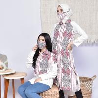 Gambar KI Kemeja Loose Panjang Tunik Dress Dayana Jumbo Tenun Lea Pink Hitam - Hitam, 4 dari KainIndonesiaco Kota Administrasi Jakarta Timur 3 Tokopedia