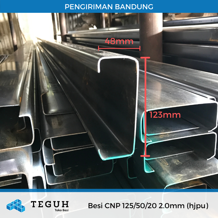 Gambar Besi CNP 125/50/20 2.0mm (hjpu) dari Teguh tokobesi Kota Bandung Tokopedia