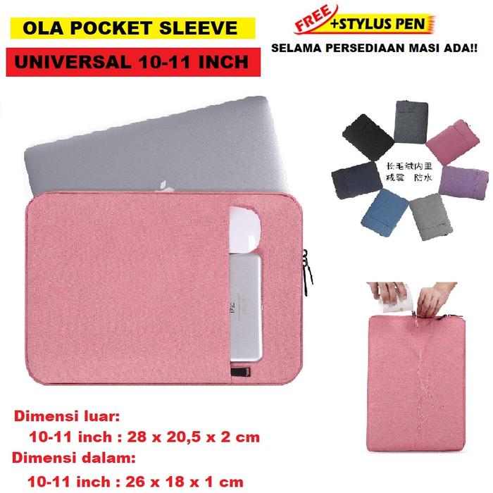 Gambar Macbook Tab Tablet Air Pro Universal 10 11 Inch OLA Sleeve Pouch Case dari Free Case Kota Administrasi Jakarta Pusat Tokopedia
