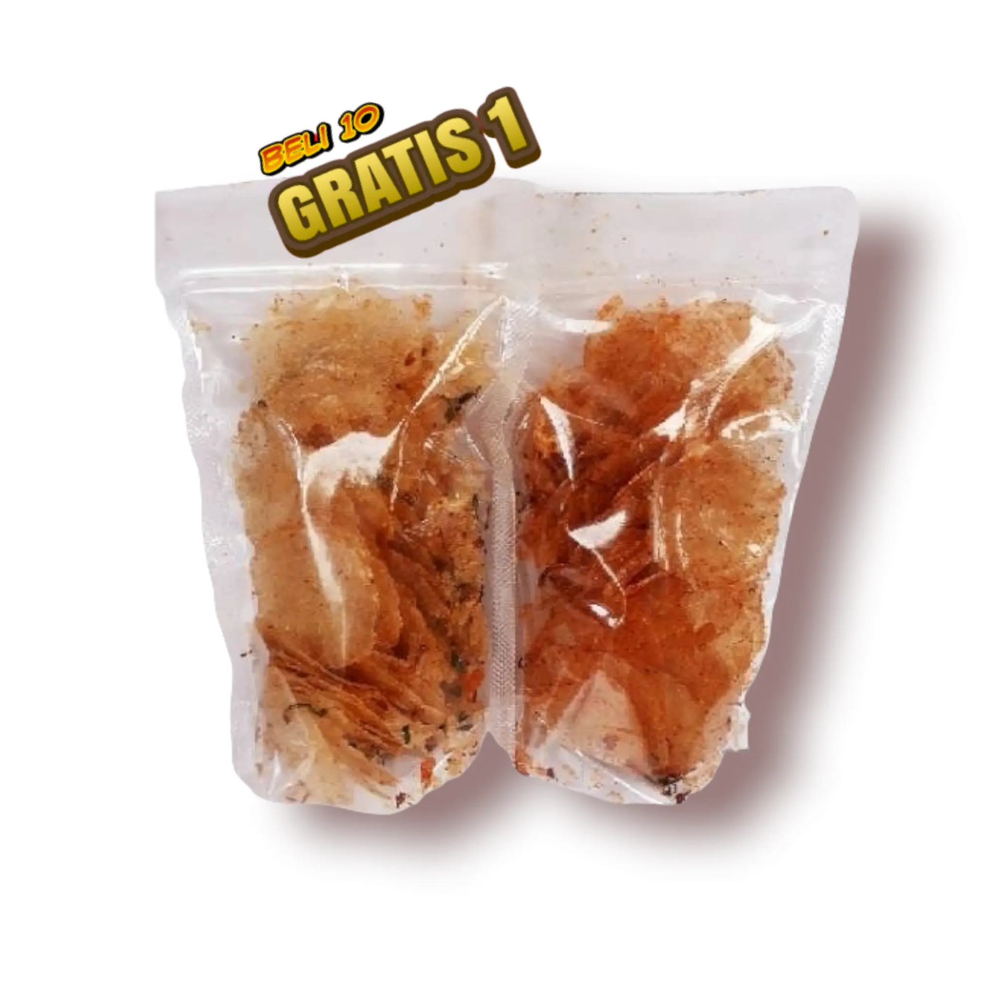 Keripik Kaca 25 Gr Pedas Daun Jeruk Renyah