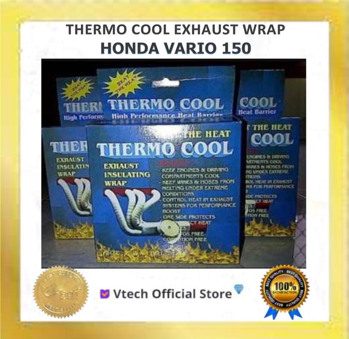 Gambar VTECH Thermocool Thermo Cool Exhaust Wrap Peredam Knalpot Vario 150 dari Vtech Peredam Authorized Store Kota Bandung Tokopedia