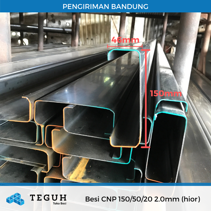 Gambar Besi CNP 150/50/20 2.0mm (hior) dari Teguh tokobesi Kota Bandung Tokopedia