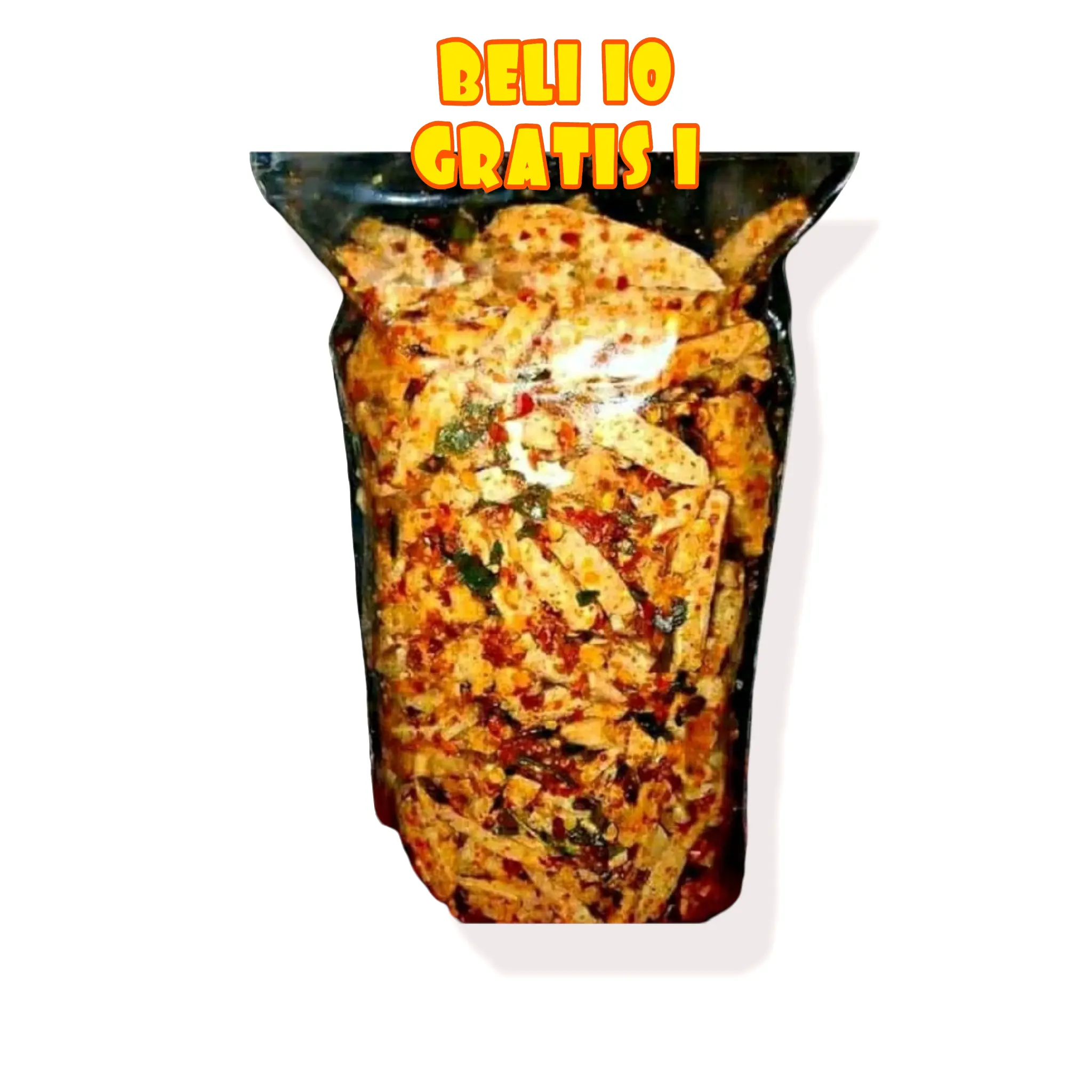 BASRENG VIRAL 70 gr, Pedas Cikruh Daun Jeruk