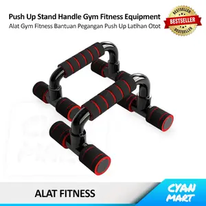 [AFILIASI] Push Up Stand Bar Alat Gym Fitness Muscle Training Handle Anti Slip