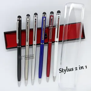 Stylus 2in1, Pulpen Promosi Stylus 2 in 1 dengan Kotak, FREE GRAFIR