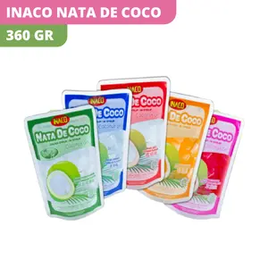 Inaco Nata De Coco 360gr - Nata De Coco Potong Siap Pakai