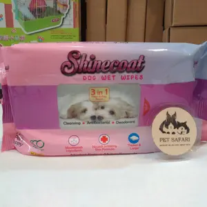 Shinecoat Dog Wet Wipes/Tisu Basah Untuk Anjing