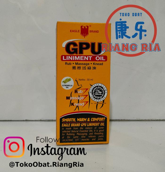 Gambar Minyak Urut GPU 30ml dari TO Riang Ria Kota Administrasi Jakarta Utara Tokopedia
